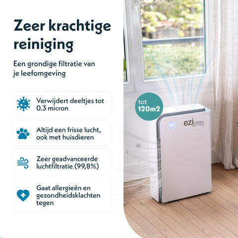 Eziclean® Air Pure 500i Luchtreiniger zeer krachtige reiniging